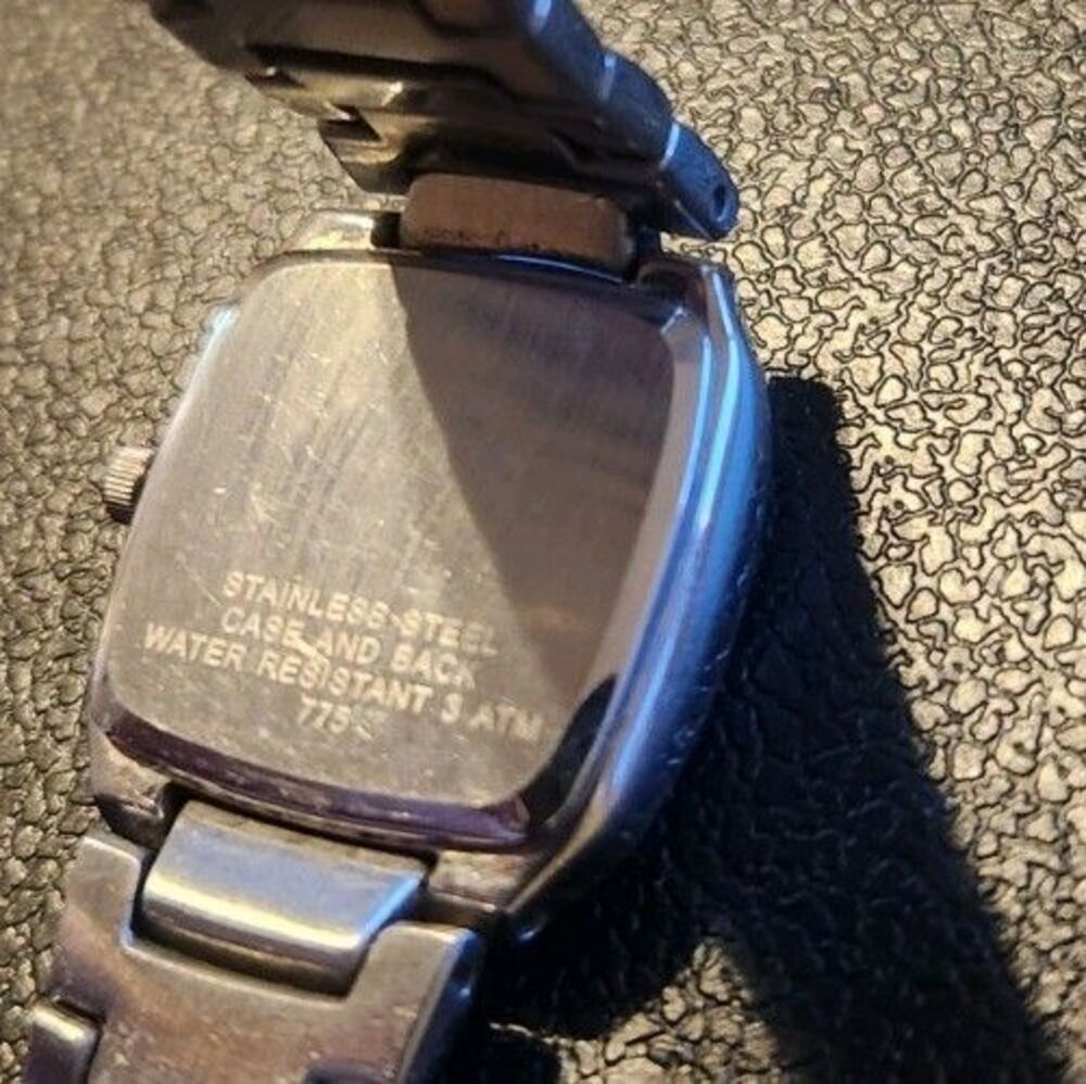 Vintage Ladies Silver Tone Keenan Watch Blue/gray Face- New Battery - Picture 4 of 5